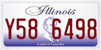 IL license plate Y586498