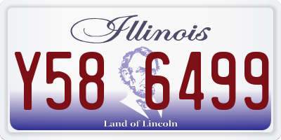 IL license plate Y586499