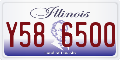 IL license plate Y586500