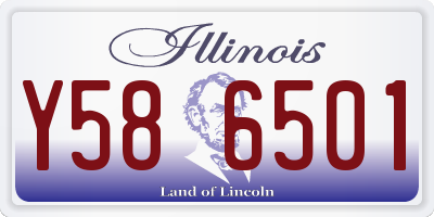IL license plate Y586501