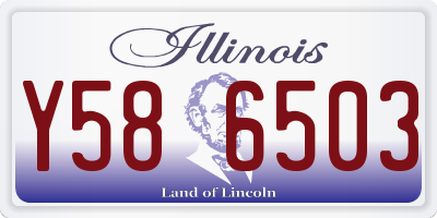 IL license plate Y586503