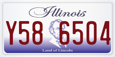 IL license plate Y586504