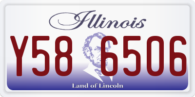 IL license plate Y586506