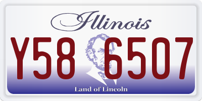 IL license plate Y586507