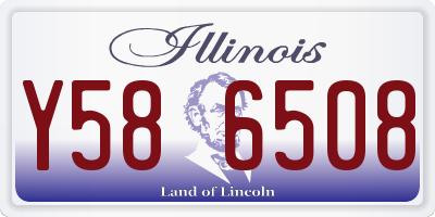 IL license plate Y586508