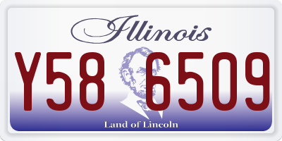 IL license plate Y586509