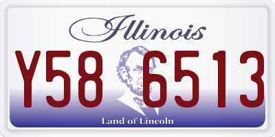 IL license plate Y586513