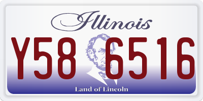 IL license plate Y586516