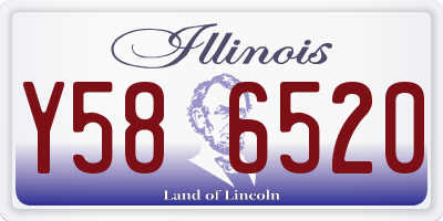 IL license plate Y586520