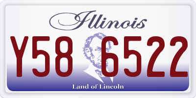 IL license plate Y586522