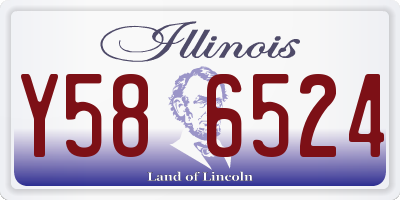 IL license plate Y586524