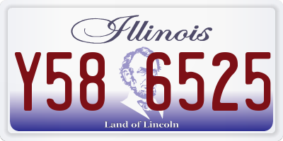 IL license plate Y586525