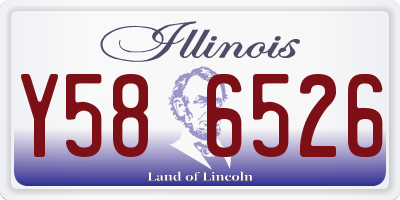 IL license plate Y586526
