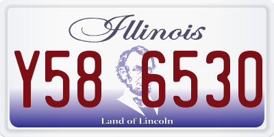 IL license plate Y586530