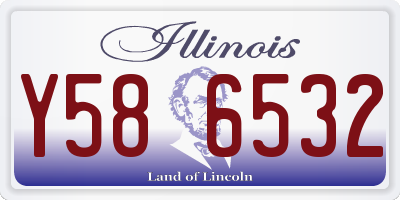 IL license plate Y586532