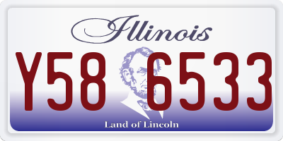 IL license plate Y586533