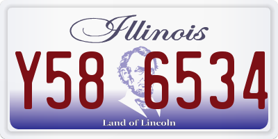 IL license plate Y586534