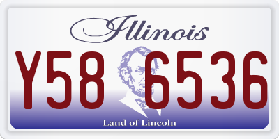 IL license plate Y586536