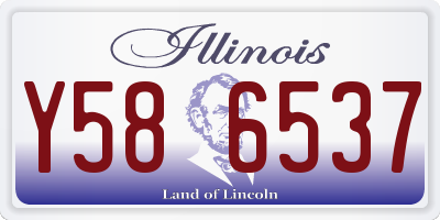 IL license plate Y586537