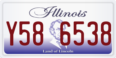 IL license plate Y586538