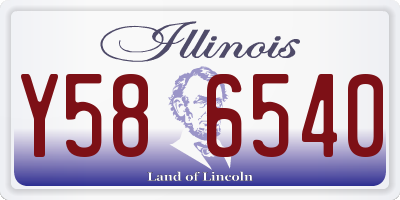 IL license plate Y586540