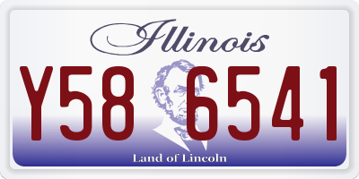 IL license plate Y586541