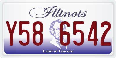 IL license plate Y586542