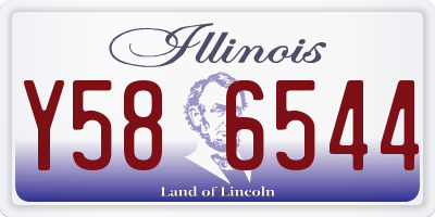 IL license plate Y586544