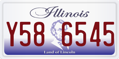 IL license plate Y586545