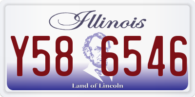 IL license plate Y586546