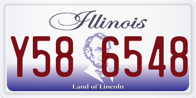 IL license plate Y586548