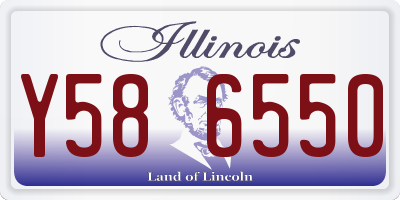 IL license plate Y586550