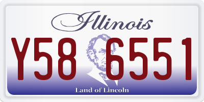 IL license plate Y586551