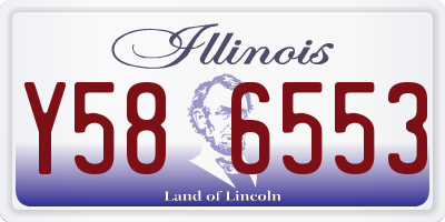 IL license plate Y586553