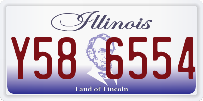 IL license plate Y586554