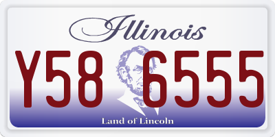 IL license plate Y586555