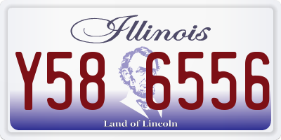 IL license plate Y586556