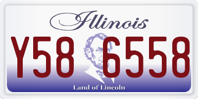 IL license plate Y586558