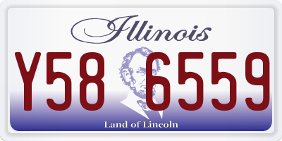 IL license plate Y586559