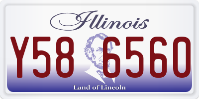 IL license plate Y586560