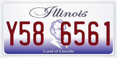 IL license plate Y586561