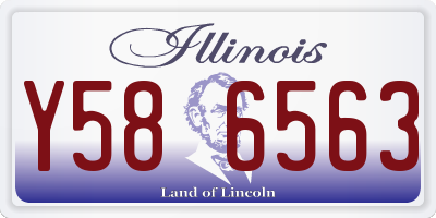IL license plate Y586563