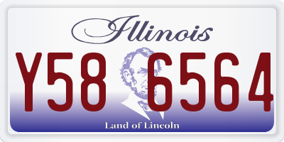 IL license plate Y586564