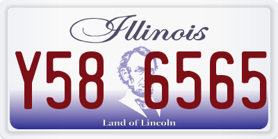 IL license plate Y586565