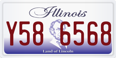 IL license plate Y586568