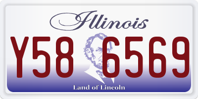 IL license plate Y586569