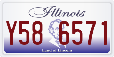 IL license plate Y586571