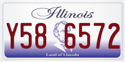 IL license plate Y586572