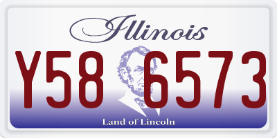 IL license plate Y586573