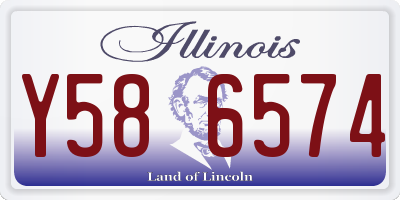 IL license plate Y586574